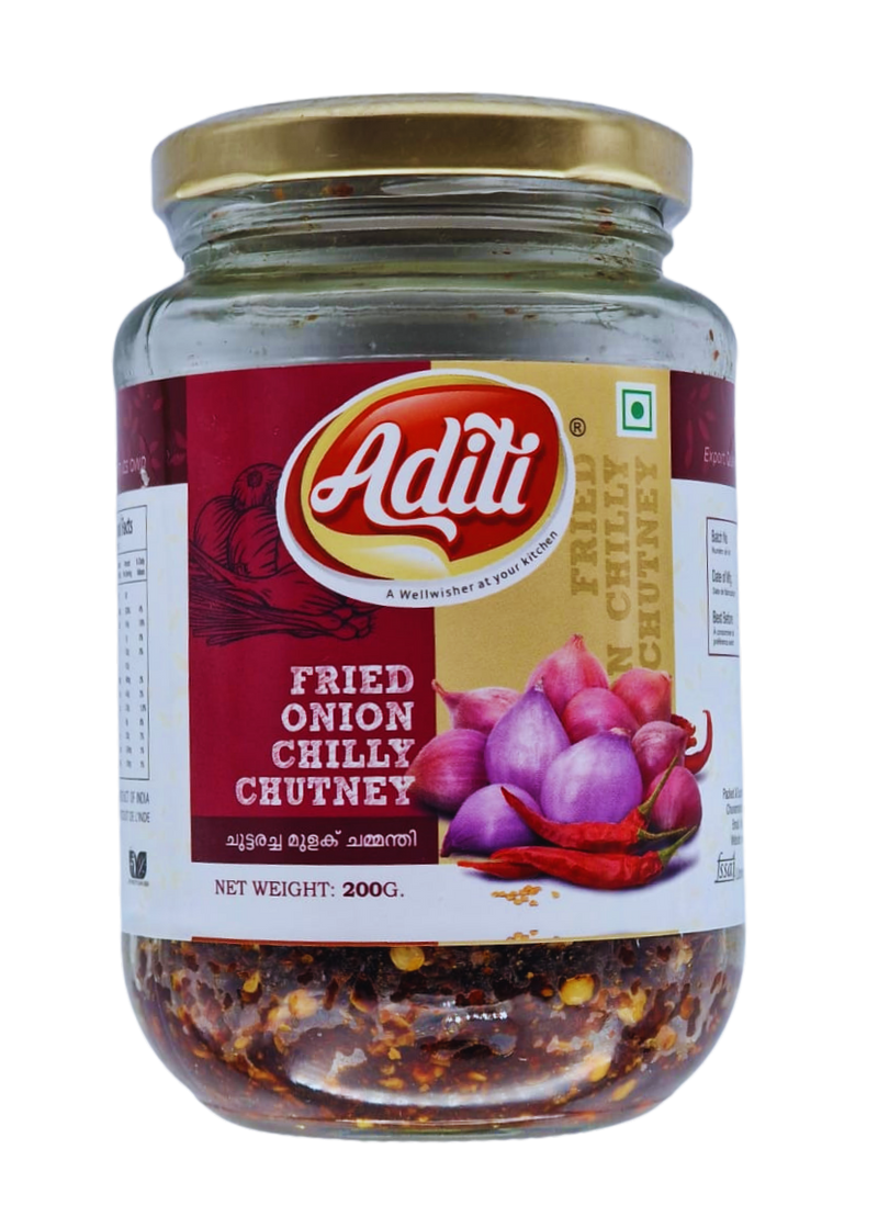 Fried Onion Chilly Chutney by Aditi