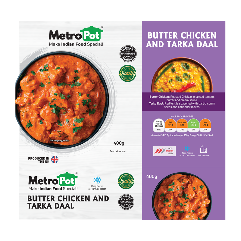 Butter Chicken and Tarka daal by Metropot