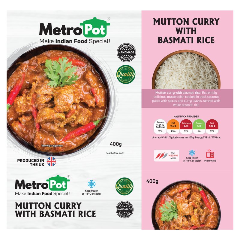 Mutton Curry with Basmati Rice by Metropot